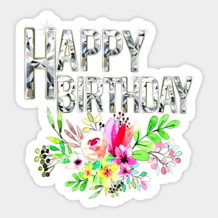 Happy Birthday Greeting Sticker